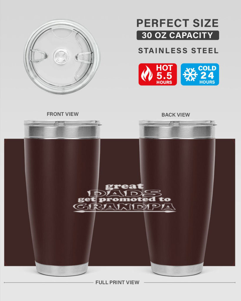great dads get promoted to 10#- dad- Tumbler