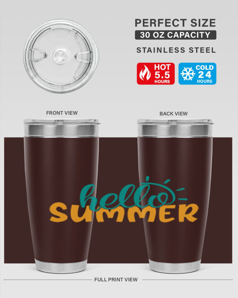 hello summer Style 97#- summer- Tumbler