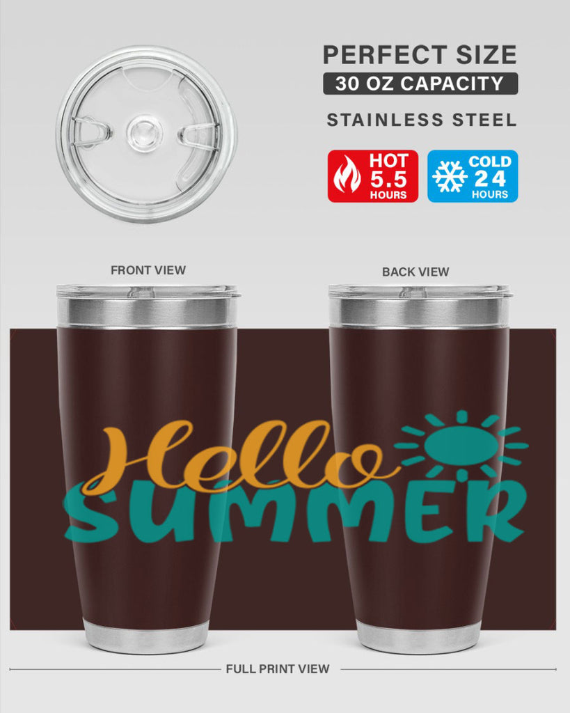 hello summer Style 98#- summer- Tumbler