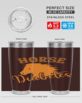 horse diabetes Style 34#- diabetes- Tumbler