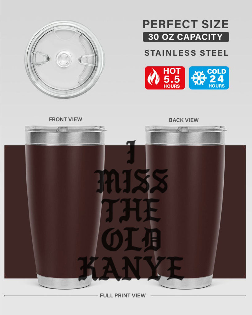 i miss the old kanye pablo 114#- black words phrases- Cotton Tank
