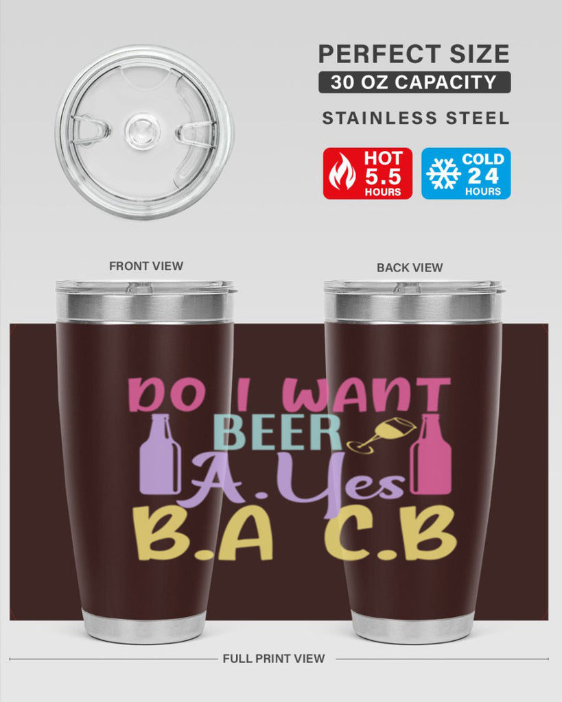 i want beer ayes ba cb 142#- beer- Tumbler
