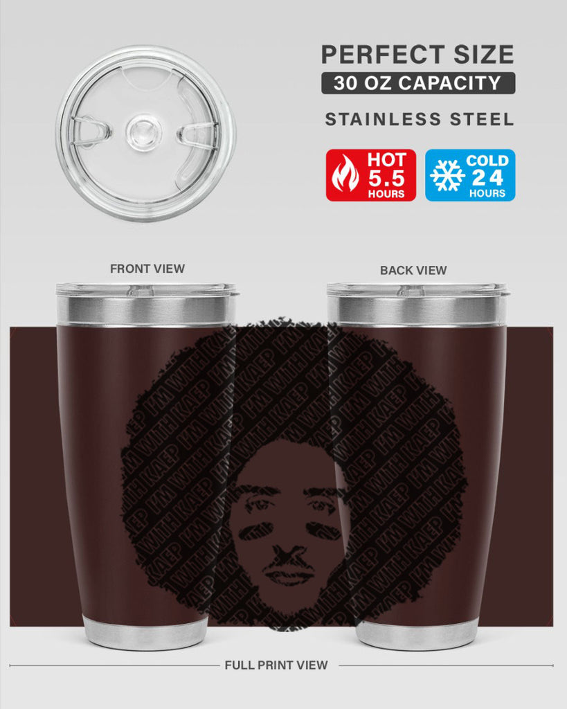 imwithkaep 24#- black men - boys- tumbler