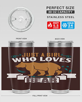 just a girl who loves bear 19#- Bears- Tumbler