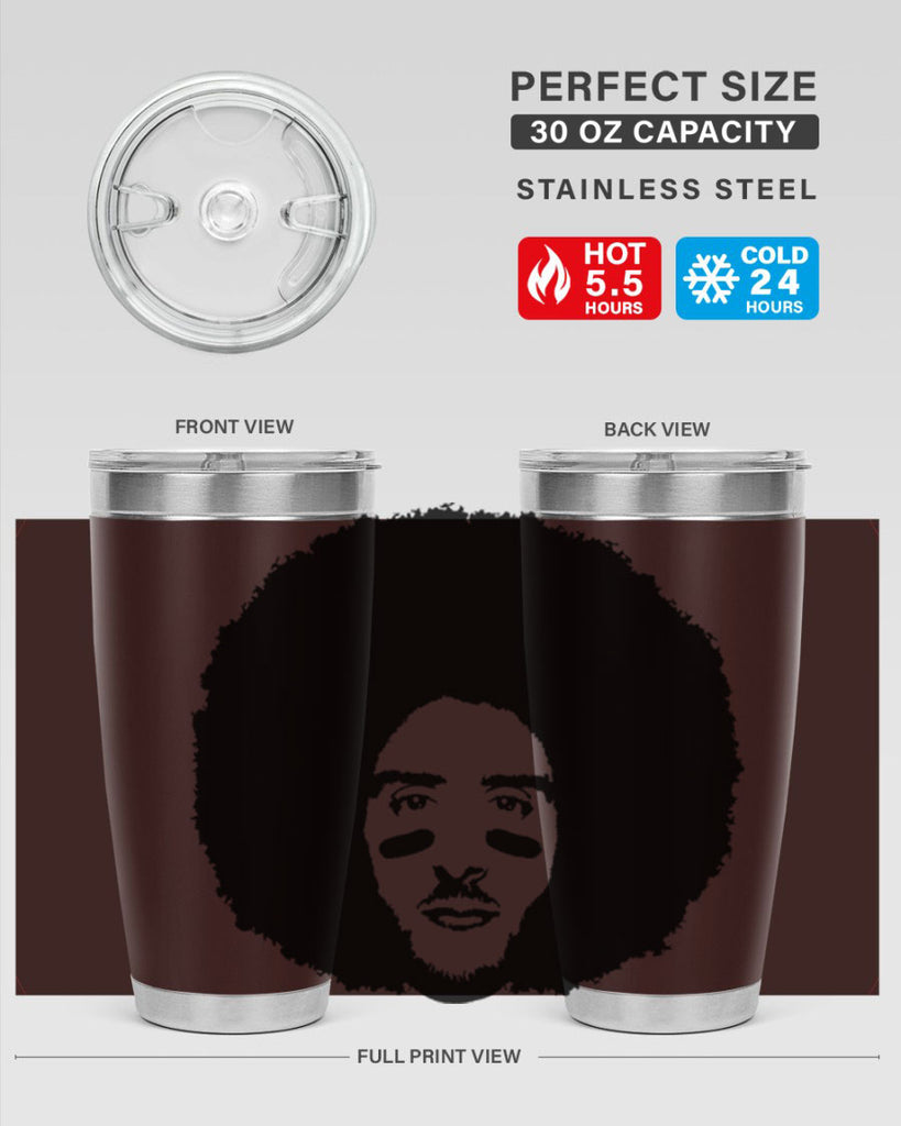 kaepernick 23#- black men - boys- tumbler