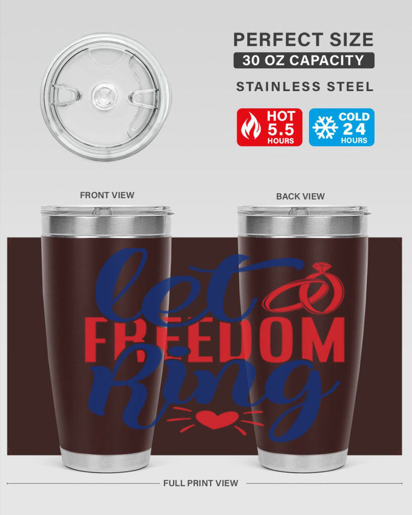 let freedom ring Style 58#- Fourt Of July- Tumbler