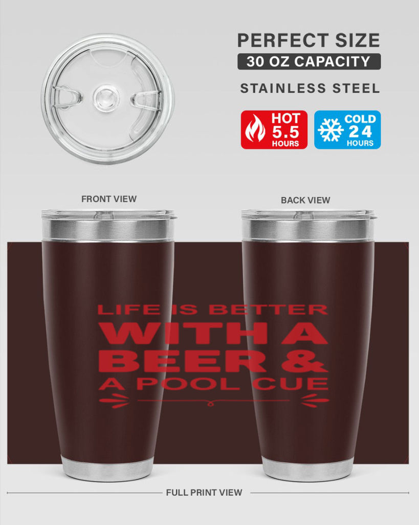 life is better 64#- beer- Tumbler