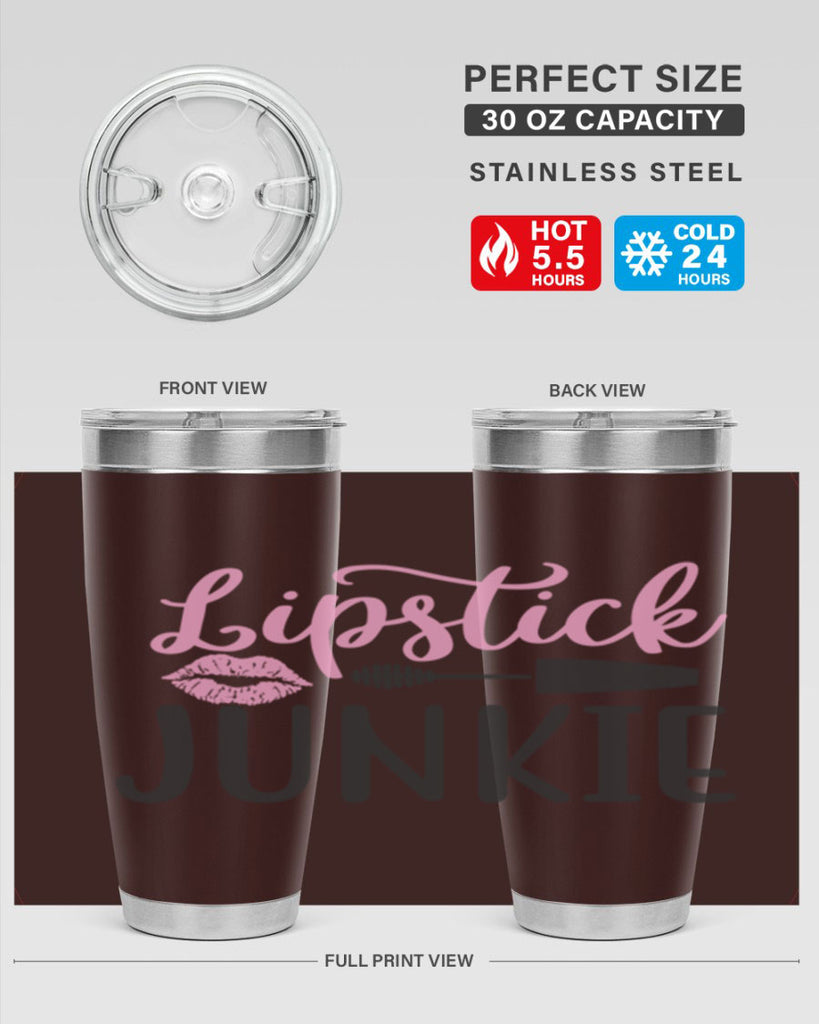 lipstick junkie Style 154#- make up- Tumbler