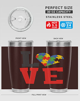 love Style 29#- autism- Tumbler