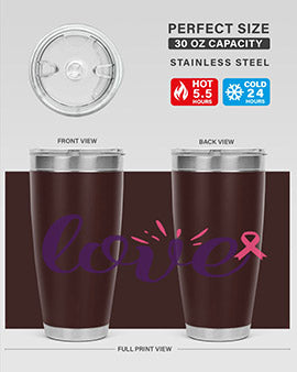 love Style 7#- breast cancer- Tumbler