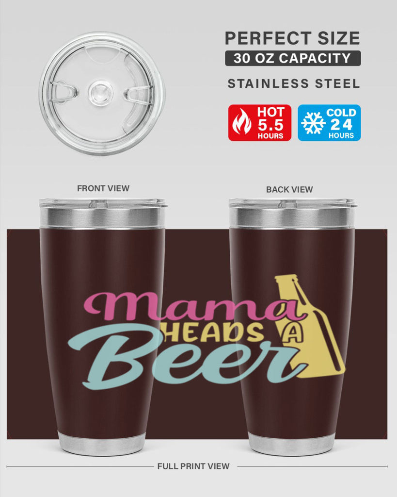 mama heads a beer 124#- beer- Tumbler