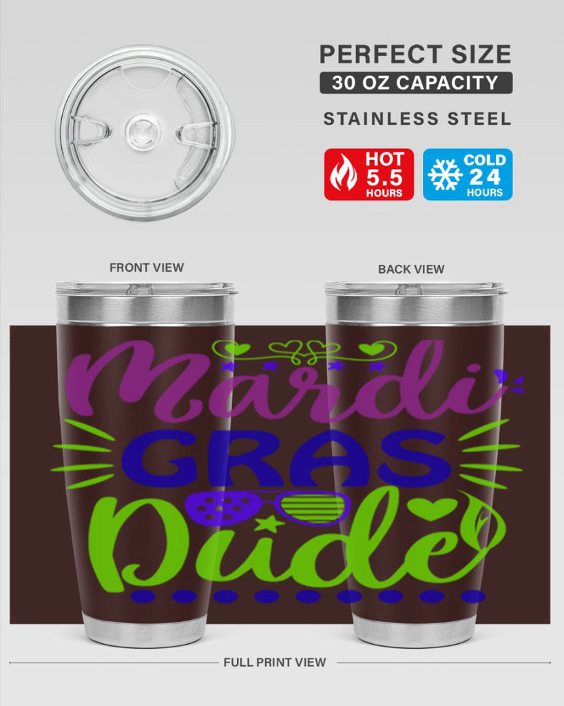 mardi gras dude 9#- mardi gras- Tumbler