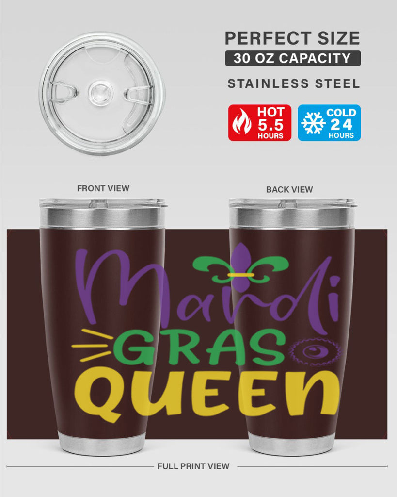 mardi gras queen 79#- mardi gras- Tumbler