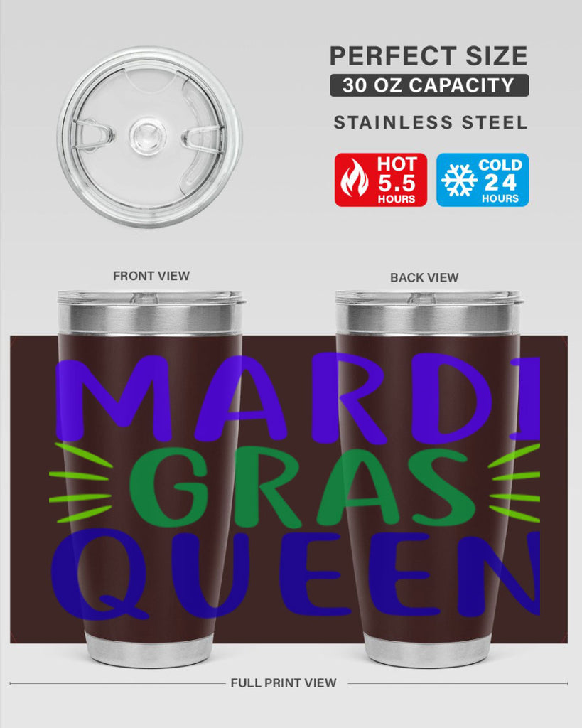 mardi gras queen 7#- mardi gras- Tumbler