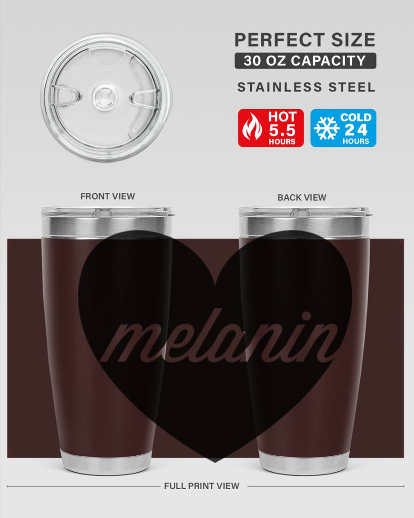 melanin loveheart 76#- black words phrases- Cotton Tank