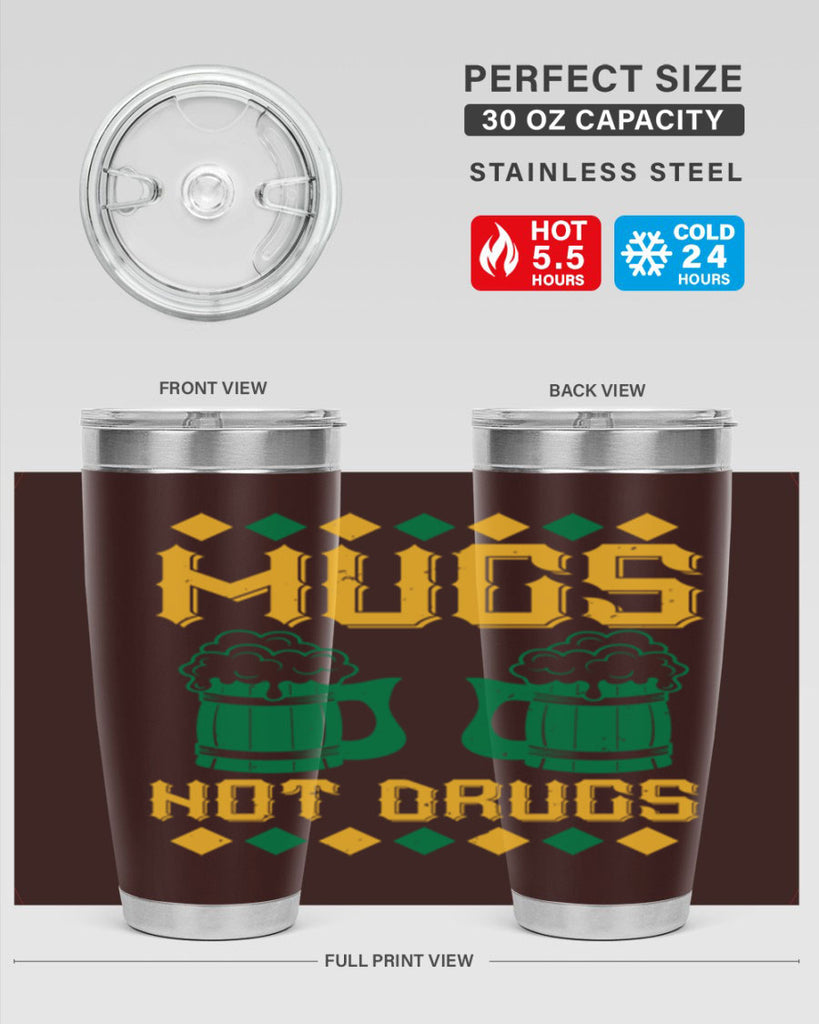 mugs not drugs 59#- beer- Tumbler
