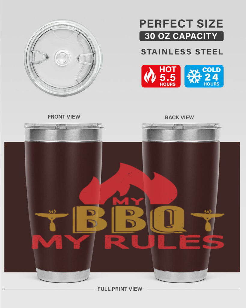 my bbq my ruless 21#- bbq- Tumbler