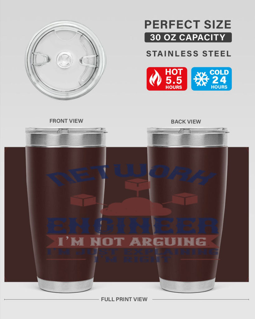 network engineer I am not arguing Im just explaining im right Style 42#- engineer- tumbler