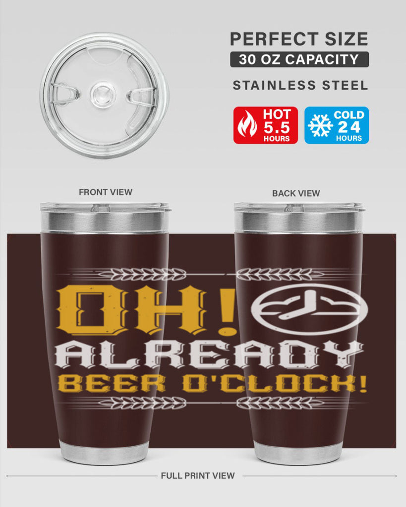 oh already beer oclock 54#- beer- Tumbler