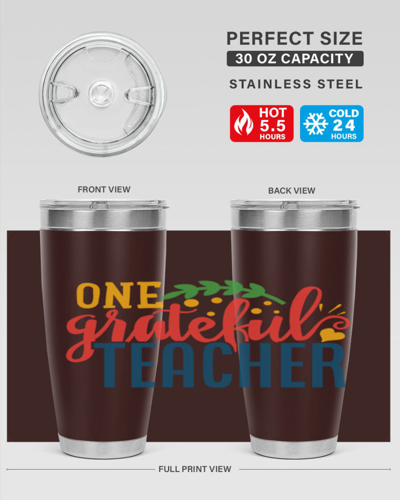 one grateful teacher Style 167#- teacher- tumbler