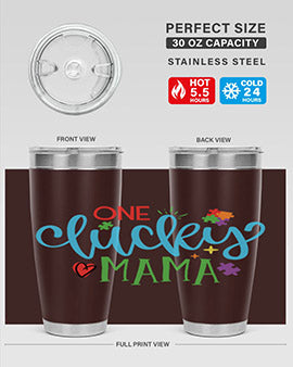one lucky mama Style 33#- autism- Tumbler