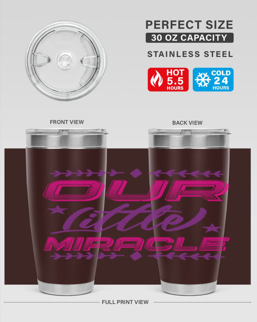 our little miracle Style 23#- baby shower- tumbler