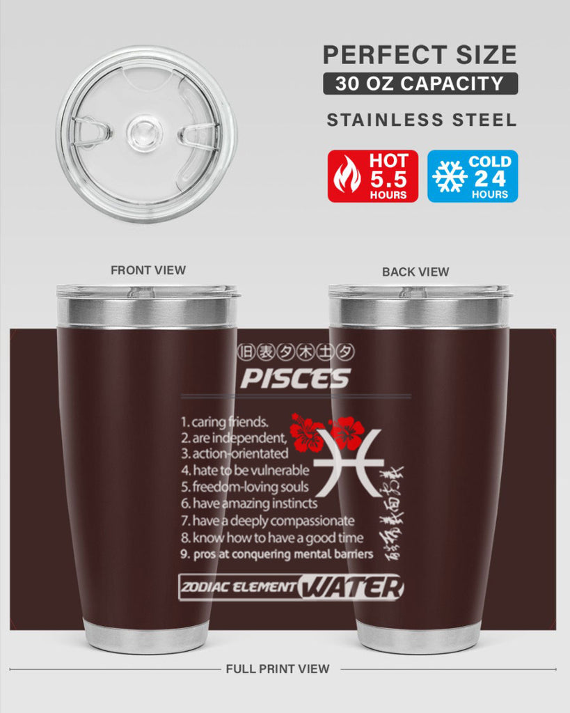 pisces 356#- zodiac- Tumbler