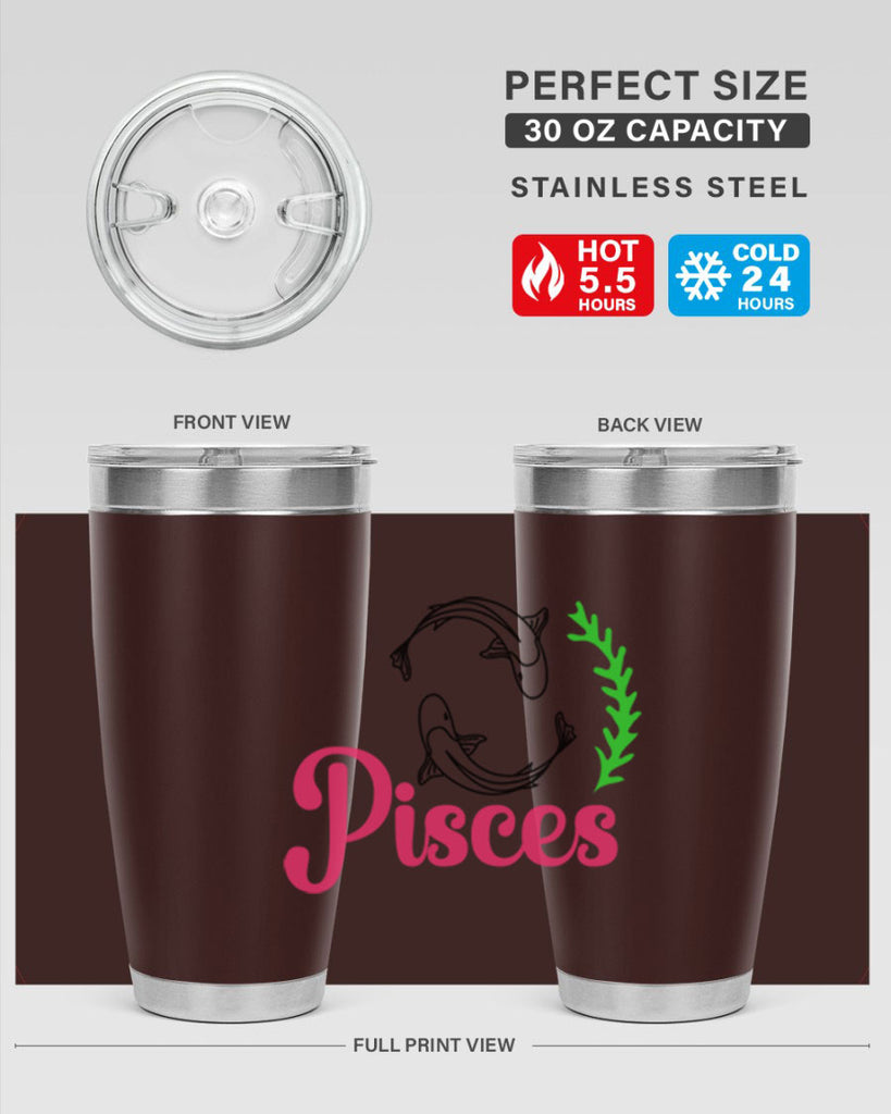 pisces 372#- zodiac- Tumbler