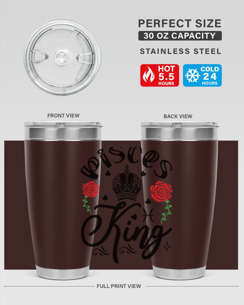 pisces king 375#- zodiac- Tumbler