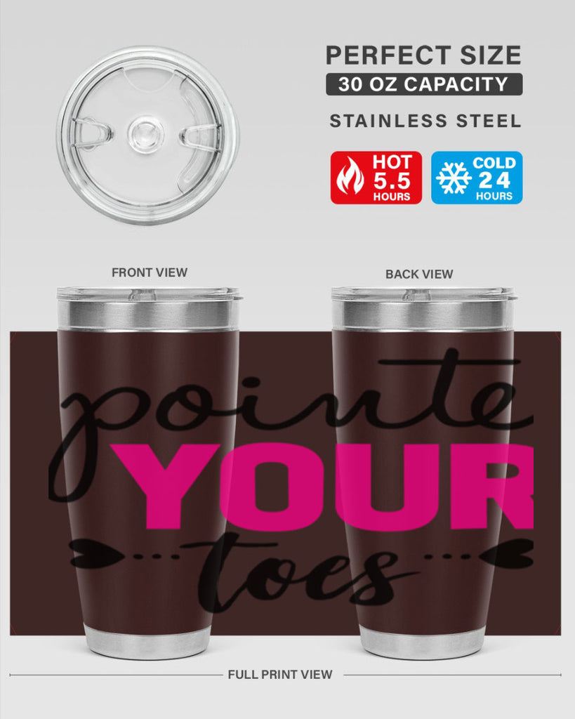 pointe your toes 71#- ballet- Tumbler