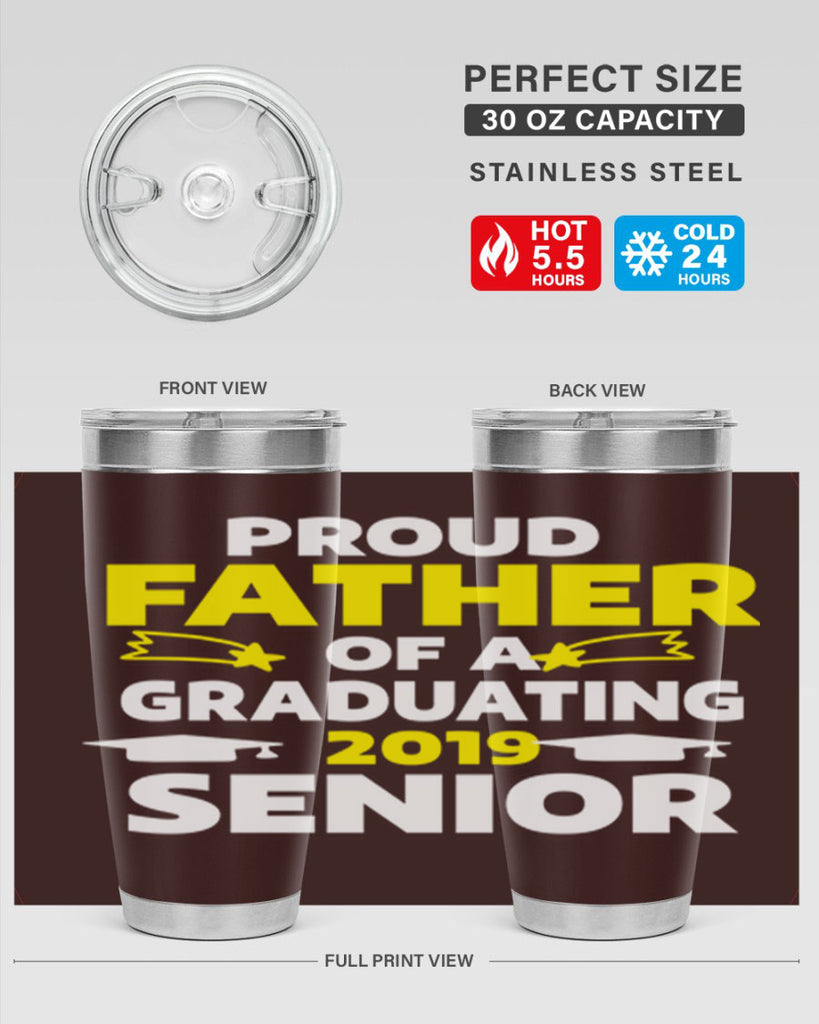 proud father of a graduating 264#- fathers day- Tumbler