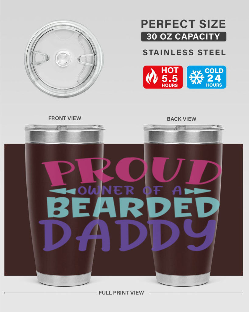 proud owner of a bearded daddy Style 202#- baby- tumbler