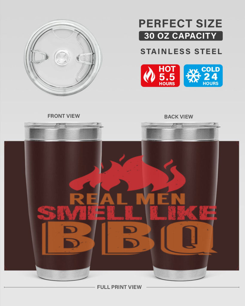 real men smell like bbq 16#- bbq- Tumbler