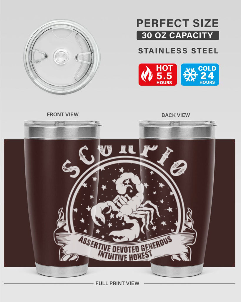 scorpio 30#- zodiac- Tumbler