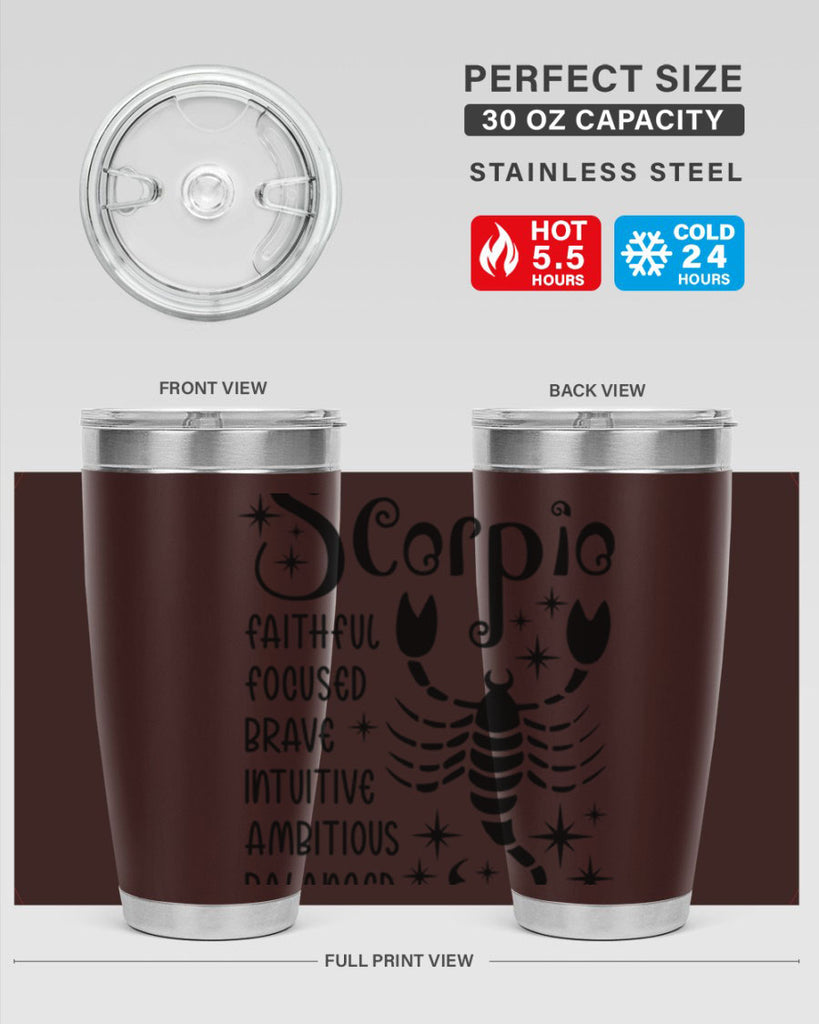 scorpio 431#- zodiac- Tumbler