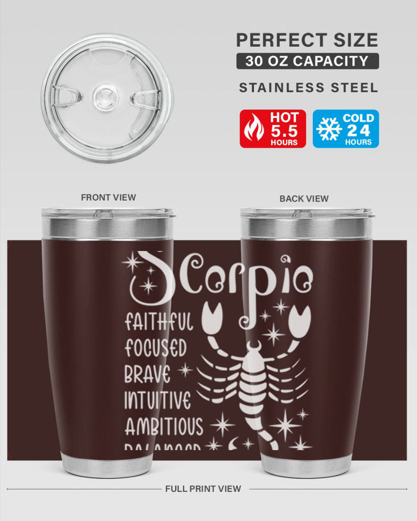 scorpio 435#- zodiac- Tumbler