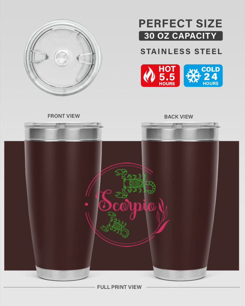 scorpio 437#- zodiac- Tumbler