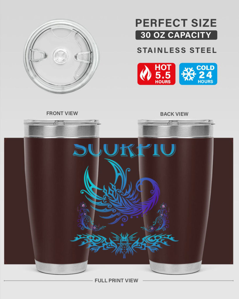 scorpio 449#- zodiac- Tumbler