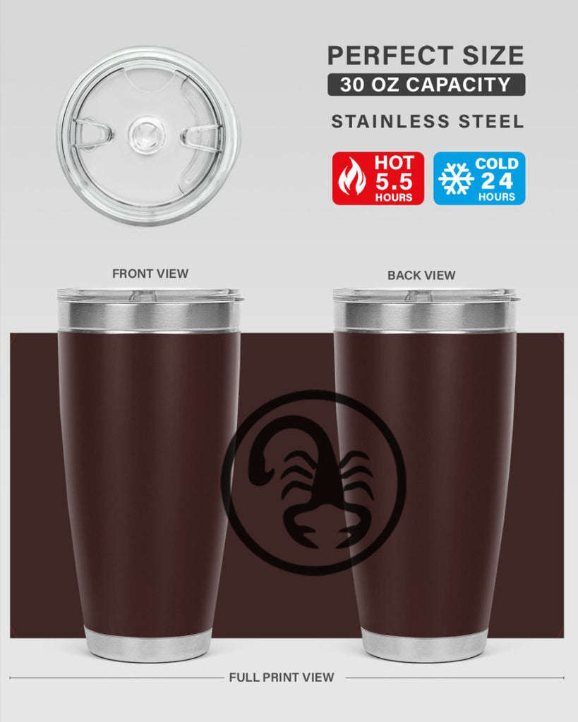 scorpio 452#- zodiac- Tumbler