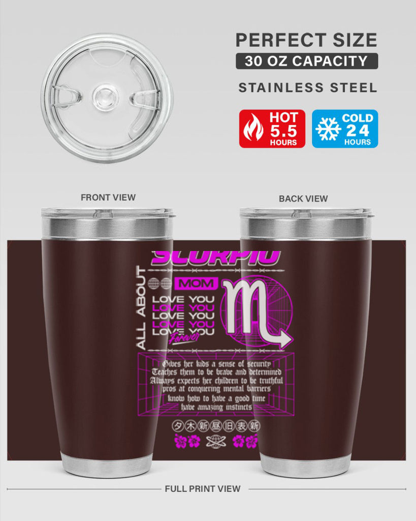 scorpio 457#- zodiac- Tumbler