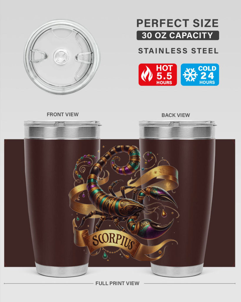 scorpio 459#- zodiac- Tumbler