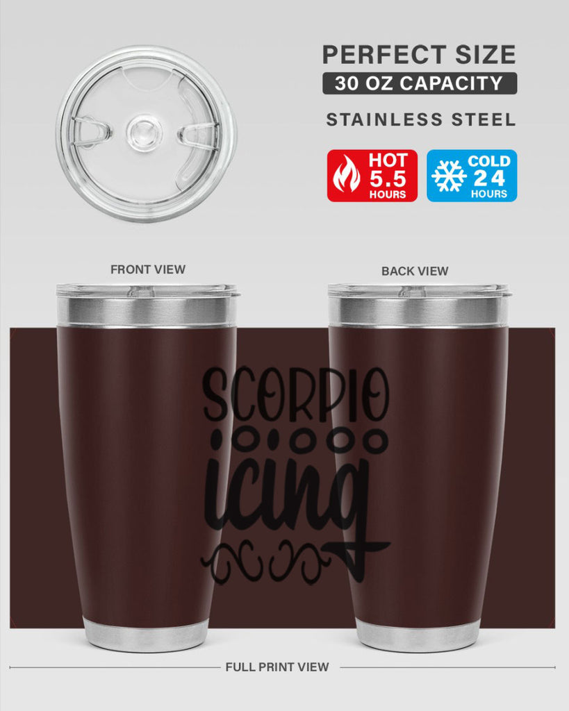 scorpio icing 441#- zodiac- Tumbler