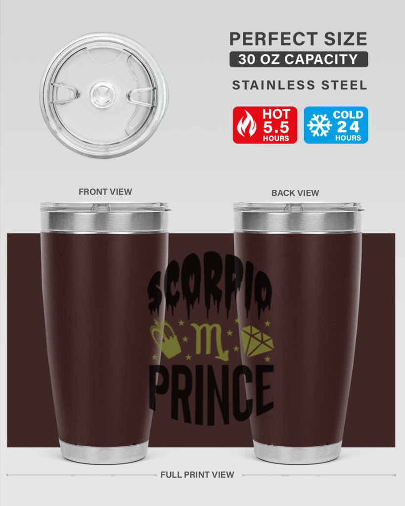 scorpio prince 445#- zodiac- Tumbler