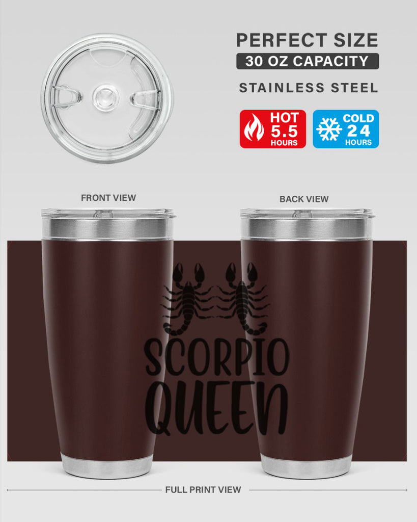 scorpio queen 446#- zodiac- Tumbler