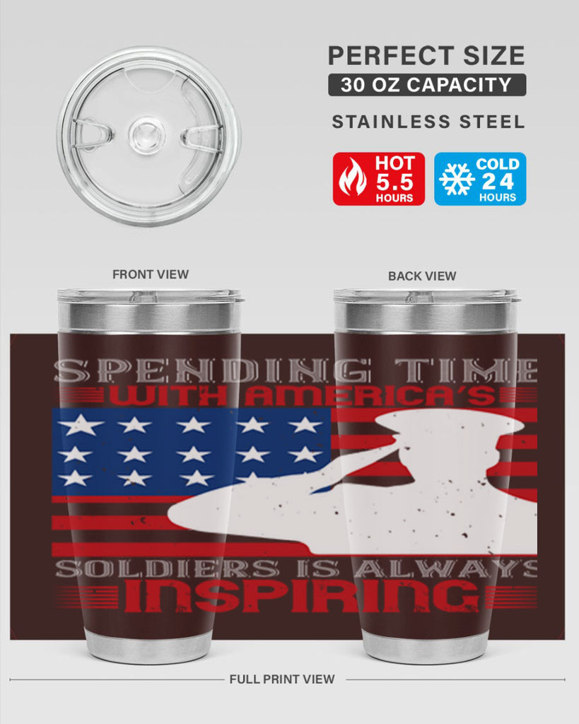 spending time with americas 90#- Veterns Day- Tumbler