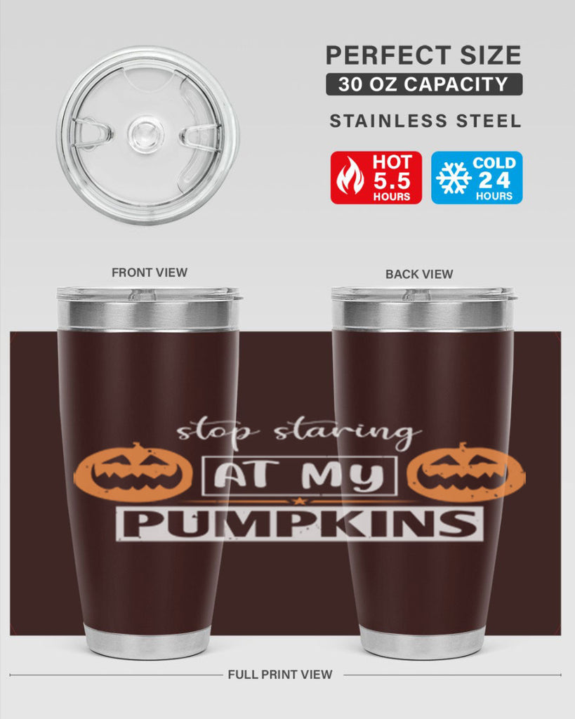 stop staring at my pumpkins 131#- halloween- Tumbler