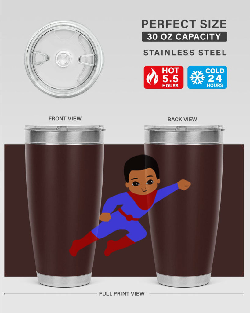 super kid 14#- black men - boys- tumbler