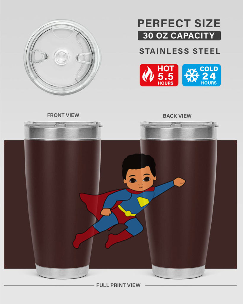 super kid 15#- black men - boys- tumbler