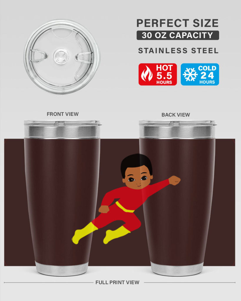 super kid 4#- black men - boys- tumbler