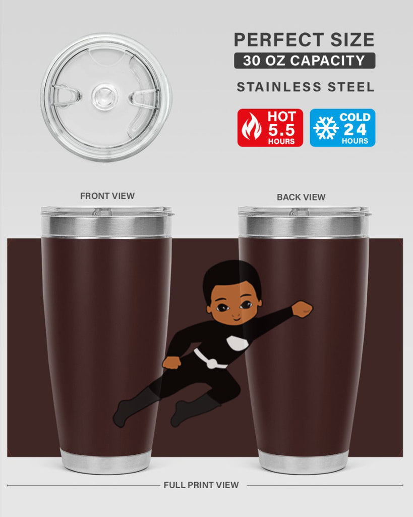 super kid 7#- black men - boys- tumbler